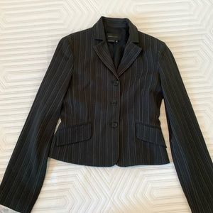 BCBZ Max Azria suit top brown stripes